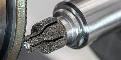 Dressing of precision structured grinding wheel
