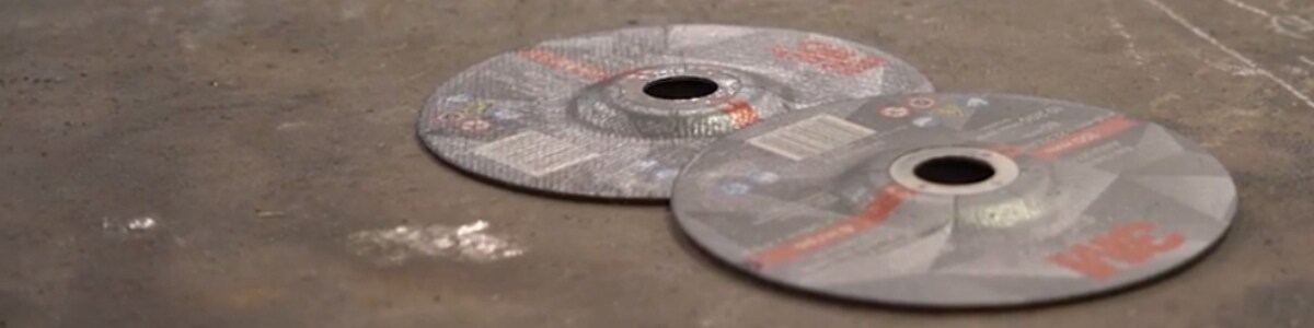 A pair of 3M Silver Abrasive Wheels
