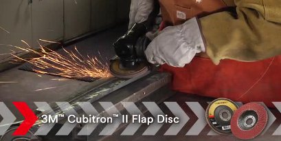 image of a metalworking professional removing welds
