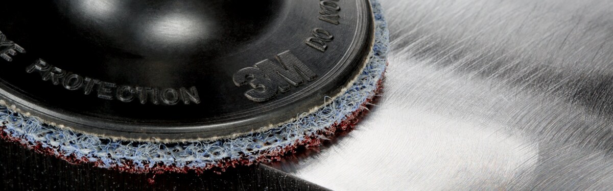 Metal surface finishing with a 3M abrasive
