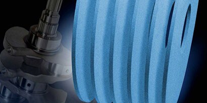 Automotive crankshaft and threaded grinding wheel
