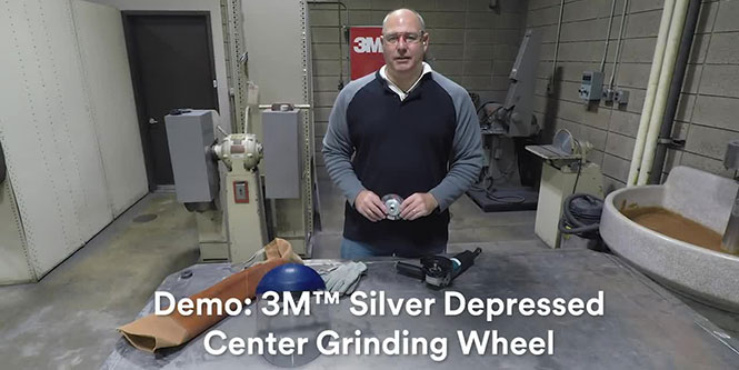3M™ Silver Depressed Center Grinding Wheel Product Demo
