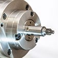 CBN grinding wheel attached to tool