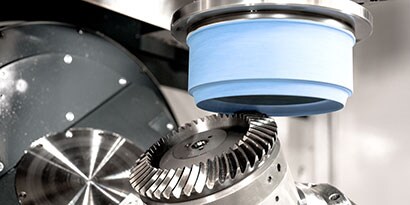 Bevel gear grinding with 3M Cubitron II grinding wheel
