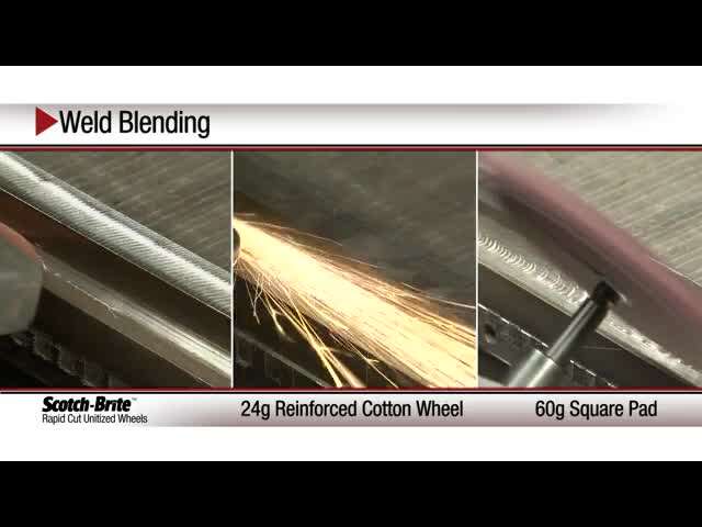 Weld Blending with a Scotch-Brite™ Wheel

